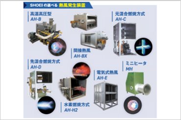 【電化/水素/ガス】熱風発生装置のご紹介（豊富なラインナップ）